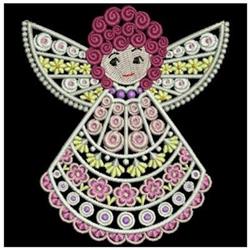 angel FSL lace machine digital embroidery - Fantasy Angels perfect for Baby Blankets