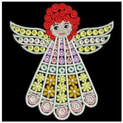 angel FSL lace machine embroidery - Fantasy Angels perfect for decorative pillow covers