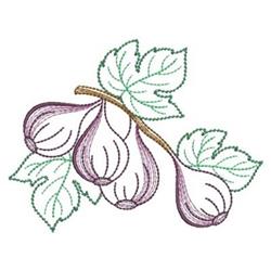 beginner-friendly leaf machine embroidery pattern - Fig Outline for Table Linens