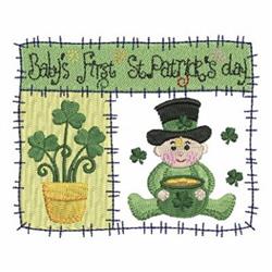 day detailed machine embroidery - First St Patrick day for patchwork quilt blocks