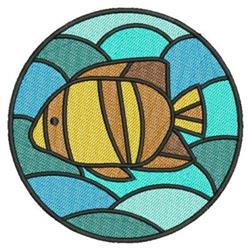 fish detailed machine digital embroidery - Fish perfect for Kids Clothing