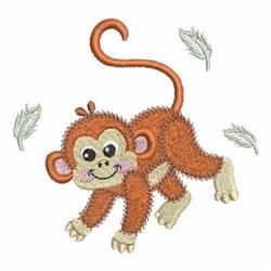 Five Little Monkeys - 4x4 monkey detailed embroidery design for Kids T-Shirts
