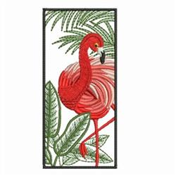 bird detailed machine digital embroidery - Flamingos perfect for patchwork quilt blocks