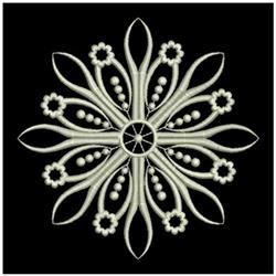 Elegant floral design featuring intricate symmetrical motifs and delicate curves in a soft color palette.