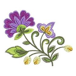 detailed floral machine embroidery pattern - Florals perfect for kitchen tea towels