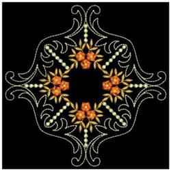 beginner-friendly leaf machine embroidery pattern - Flower perfect for Tablecloths
