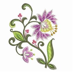 Flowers - 4x4 flower detailed machine embroidery design for decorative pillow covers