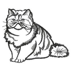 kitten beginner-friendly machine embroidery - Fluffy Cat for decorative pillow covers