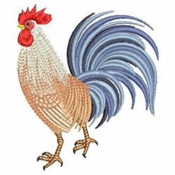 detailed bird machine embroidery pattern - Fluffy Rooster perfect for Kitchen Aprons