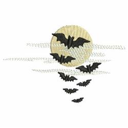 beginner-friendly autumn bat machine embroidery pattern - Flying Bats for decorative pillow covers