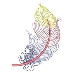 Flying Feathers - 4x4 bird beginner-friendly embroidery design for kitchen tea towels