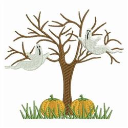 detailed spooky halloween ghost machine embroidery pattern - Flying Ghosts for Halloween Decor