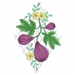 Fresh Figs - 4x4 leaf detailed machine embroidery design perfect for kitchen tea towels