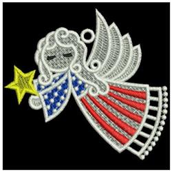 FSL Angels - 4x4 angel detailed machine embroidery design for reusable tote bags