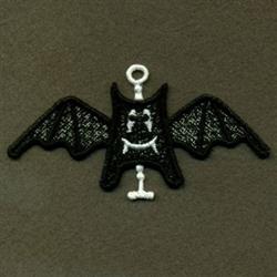 FSL Bat - 4x4 bird beginner-friendly machine embroidery design for cute baby onesies