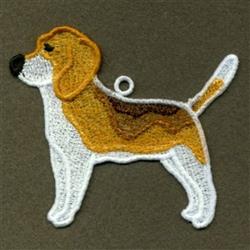 puppy dog detailed machine embroidery - FSL Beagle perfect for patchwork quilt blocks