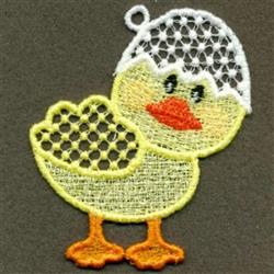 FSL Chicken - 4x4 bird beginner-friendly embroidery design for cute baby onesies