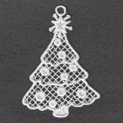 tree detailed machine digital embroidery - FSL Dazzling Tree perfect for Gift Tags