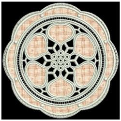 detailed doily applique machine embroidery pattern - FSL Doily for Table Cloths
