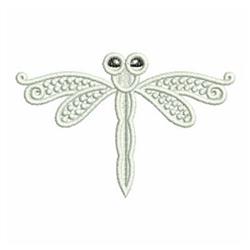 beginner-friendly dragonfly in-the-hoop machine embroidery pattern - FSL Dragonfly for kitchen tea towels