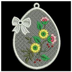 detailed easter Easter eggs machine embroidery pattern - FSL Floral Easter Egg for reusable tote bags
