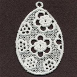 FSL Floral Easter Egg - 4x4 Easter eggs detailed embroidery design for Easter Displays