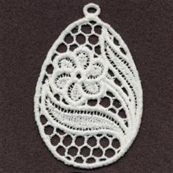 detailed easter Easter eggs machine embroidery pattern - FSL Floral Easter Egg for Craft Accessories