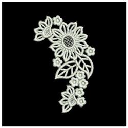 floral detailed machine digital embroidery - FSL Florals perfect for reusable tote bags