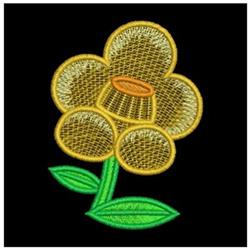 flower beginner-friendly machine embroidery - FSL Flower perfect for kitchen aprons
