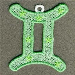 beginner-friendly gemini machine embroidery pattern - FSL Gemini perfect for Patches
