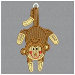 FSL Hanging Monkey - 4x4 monkey beginner-friendly embroidery design for Backpacks