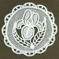 doily detailed machine embroidery - FSL Iris Doily perfect for decorative pillow covers