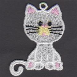 kitten beginner-friendly machine embroidery - FSL Kitten for decorative pillow covers