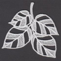 FSL Leaf Branch - 4x4 tree detailed embroidery design for decorative pillow covers