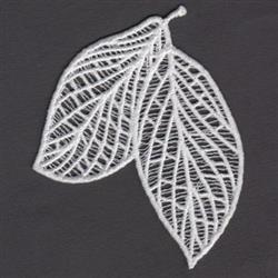 tree detailed machine embroidery - FSL Leaves perfect for patchwork quilt blocks