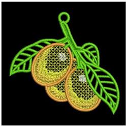 FSL Lemons - 4x4 leaf detailed machine embroidery design perfect for kitchen tea towels