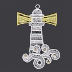 lighthouse detailed machine embroidery - FSL Lighthouse perfect for cute baby onesies