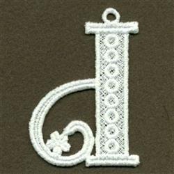 case beginner-friendly machine embroidery - FSL Lower Case d for Custom Apparel