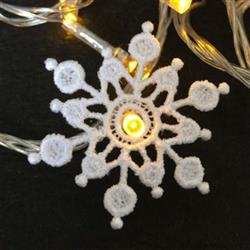 snowflake beginner-friendly machine embroidery - FSL Mini Snowflake Lights for Kids Craft Projects