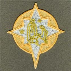 star detailed machine embroidery - FSL Nativity perfect for patchwork quilt blocks