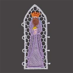 screen detailed machine embroidery - FSL Nativity Panel Screen 2 for kitchen tea towels