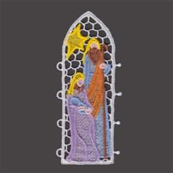 FSL Nativity Panel Screen - 5x7 screen detailed embroidery design for cute baby onesies