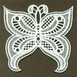 butterfly detailed machine embroidery - FSL Pointy Moth perfect for reusable tote bags