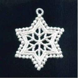 FSL Small Snowflake - 4x4 snowflake beginner-friendly embroidery design for Winter-Themed Table Settings