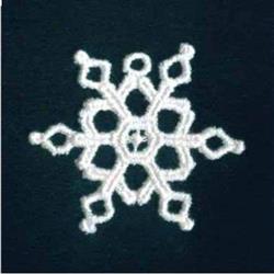 FSL Small Snowflake - 4x4 snowflake beginner-friendly embroidery design for Winter-Themed Decorations