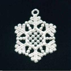 beginner-friendly winter snowflake machine embroidery pattern - FSL Snowflake for Decorative Garlands