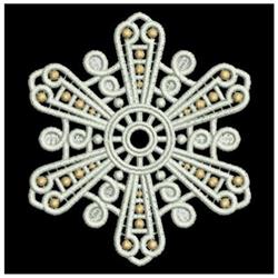 snowflake detailed machine embroidery - FSL Snowflake perfect for kitchen tea towels