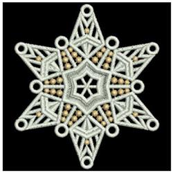 detailed christmas snowflake machine embroidery pattern - FSL Snowflake for decorative pillow covers