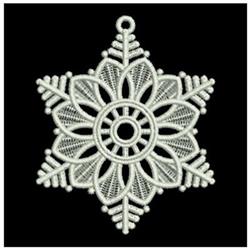 snowflake detailed machine embroidery - FSL Snowflake perfect for reusable tote bags
