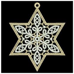 star detailed machine embroidery - FSL Snowflake perfect for festive table runners